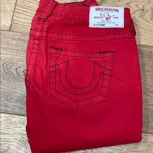 True Religion Engine red jean